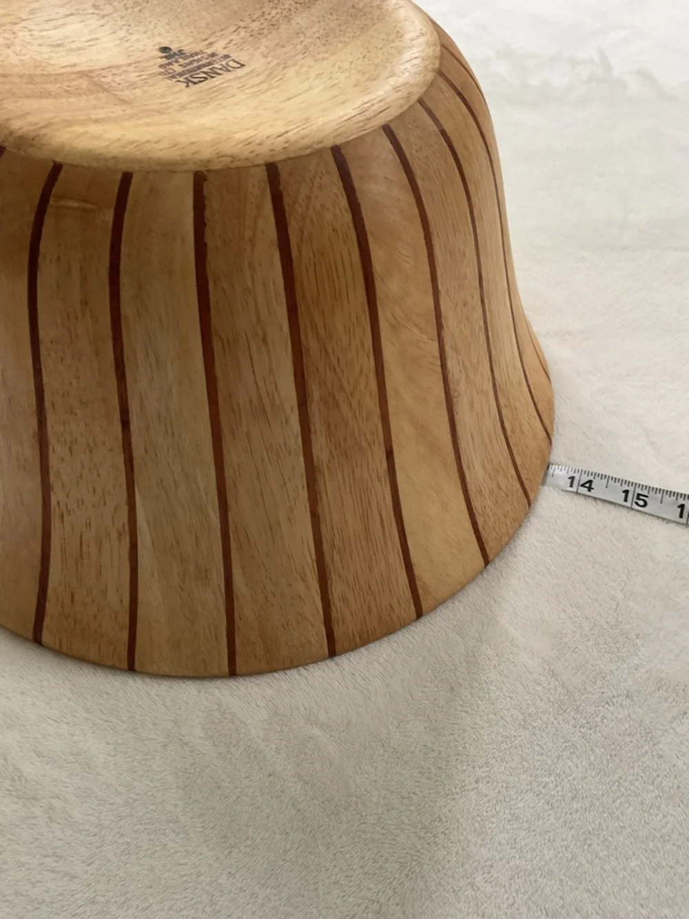 Dansk Jens Quistgaard Teak Staved Salad Bowl Set 13” Servers Danish Modern MCM